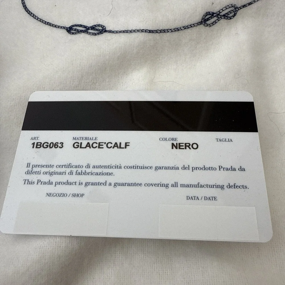 NWT PRADA Black Glace Calf Leather Shopping Tote Bag Purse ALL INCLUSIVE COA BAG - Picture 4 of 16